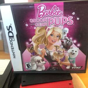 Nintendo DS Barbie Groom and Glam Pups - Pink and Black